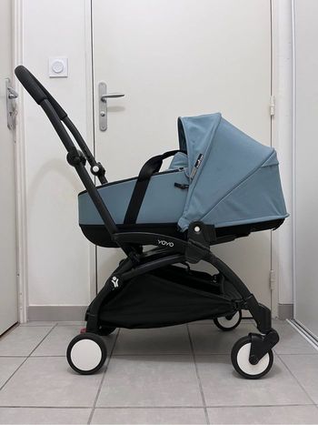 Poussette YOYO avec nacelle et pack 6+ Aqua