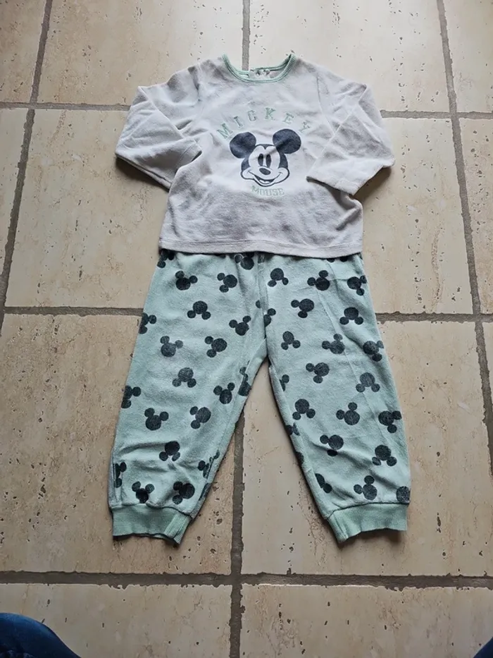 Pyjama velour Mickey - Orchestra - 23 mois/86 cm
