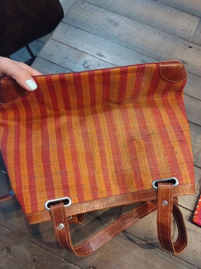 Ensemble sac été et porte pochette en fibres naturelles - photo numéro 3