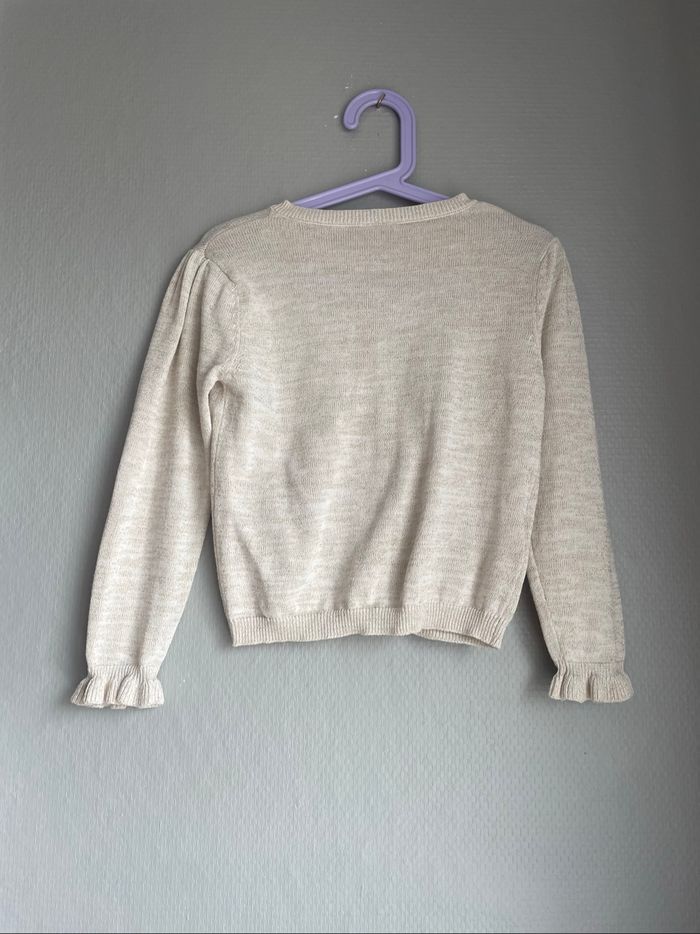 Gilet beige pailletée fille 5 ans tape à l’œil - photo numéro 6
