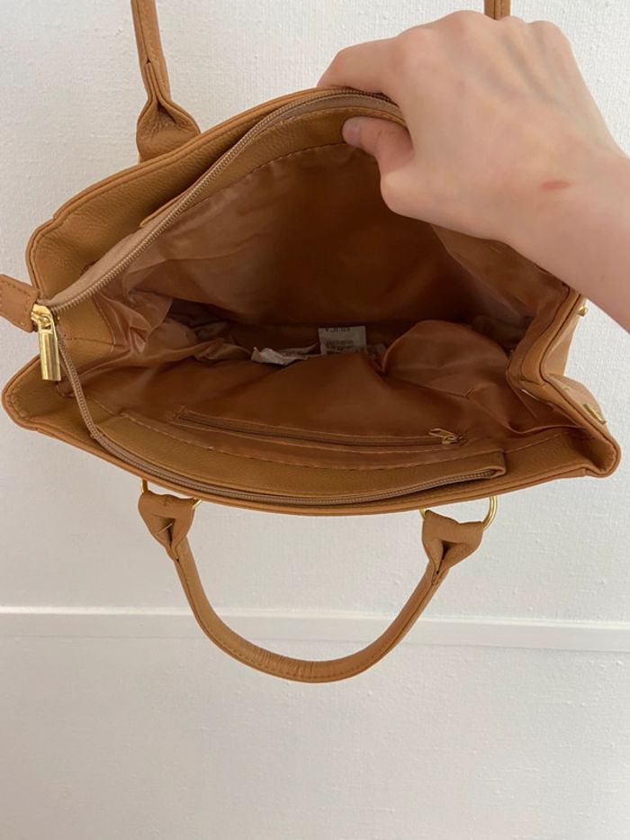 Sac à main beige imitation daim Tee lapidus, NEUF - photo numéro 6