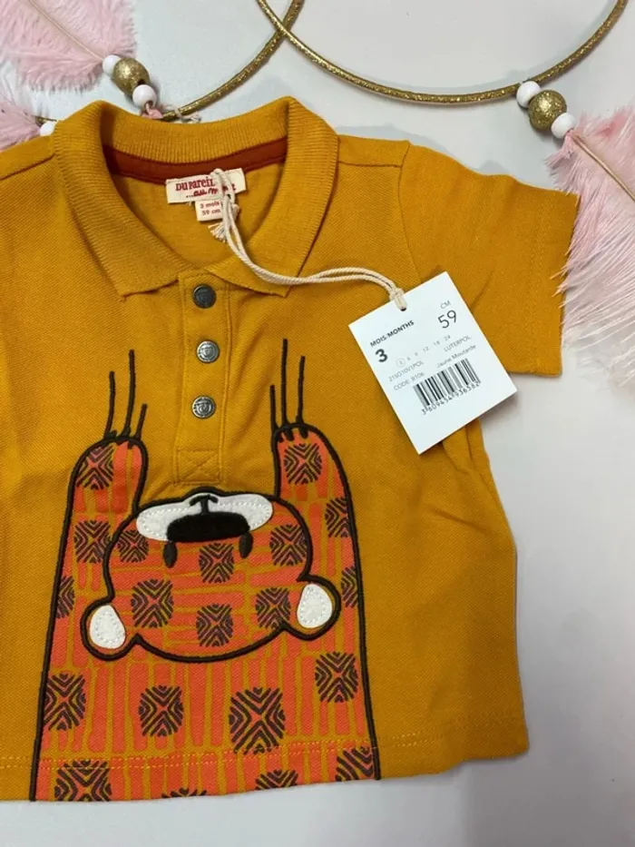 Polo bébé garçon(neuf) - Taille 3 mois - photo numéro 2