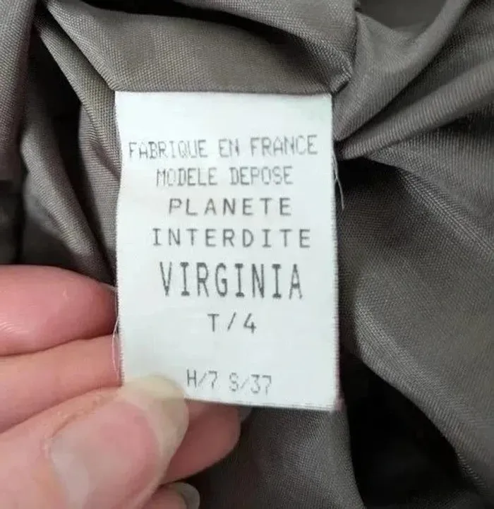 Trench imperméable gris - Planète interdite - taille 4 - photo numéro 4