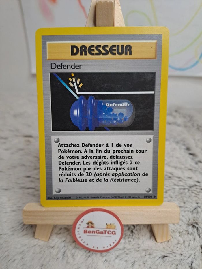 Carte Pokémon Dresseur Defender 80/102 Set de base ed2 Wizards Fr