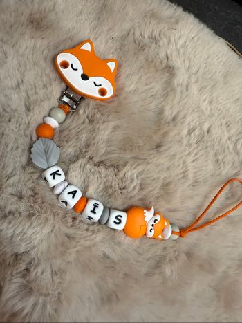 Attache tétine renard