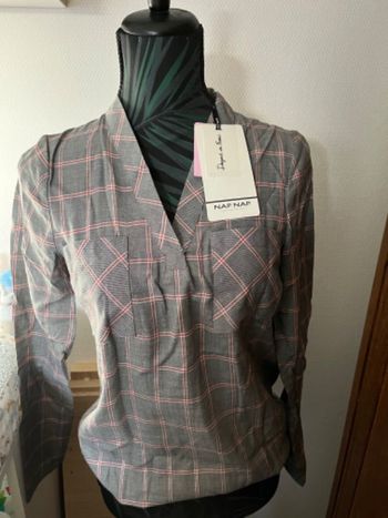 Blouse à carreaux naf naf