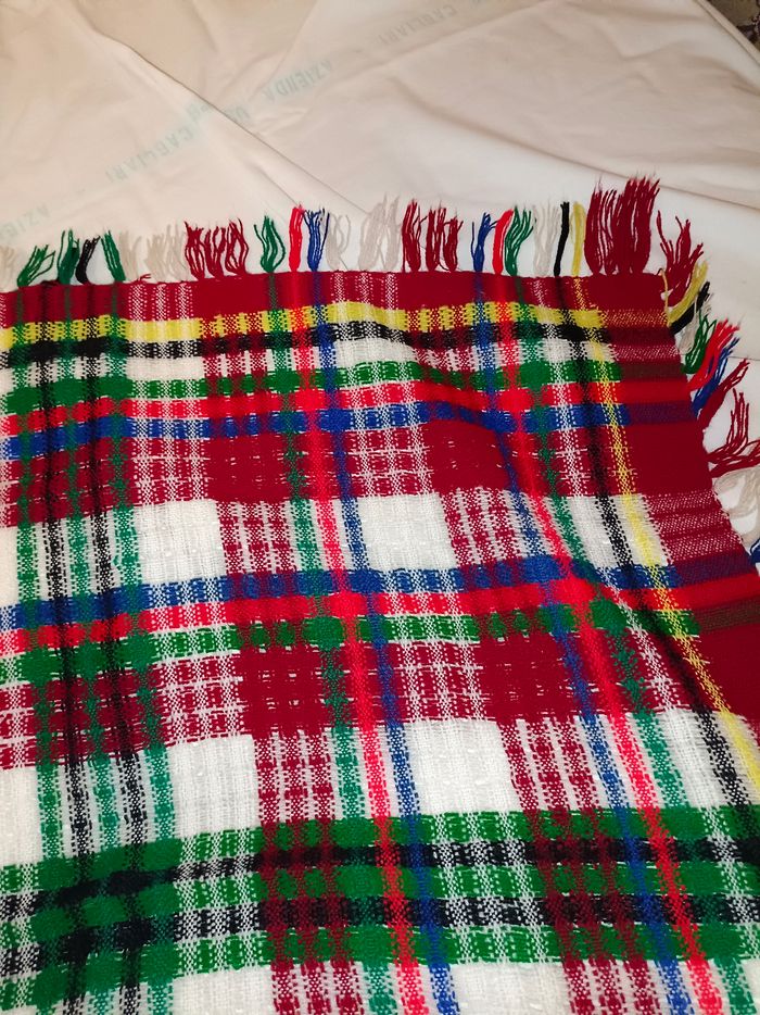 Carré femme en laine, vintage URSS - photo numéro 3