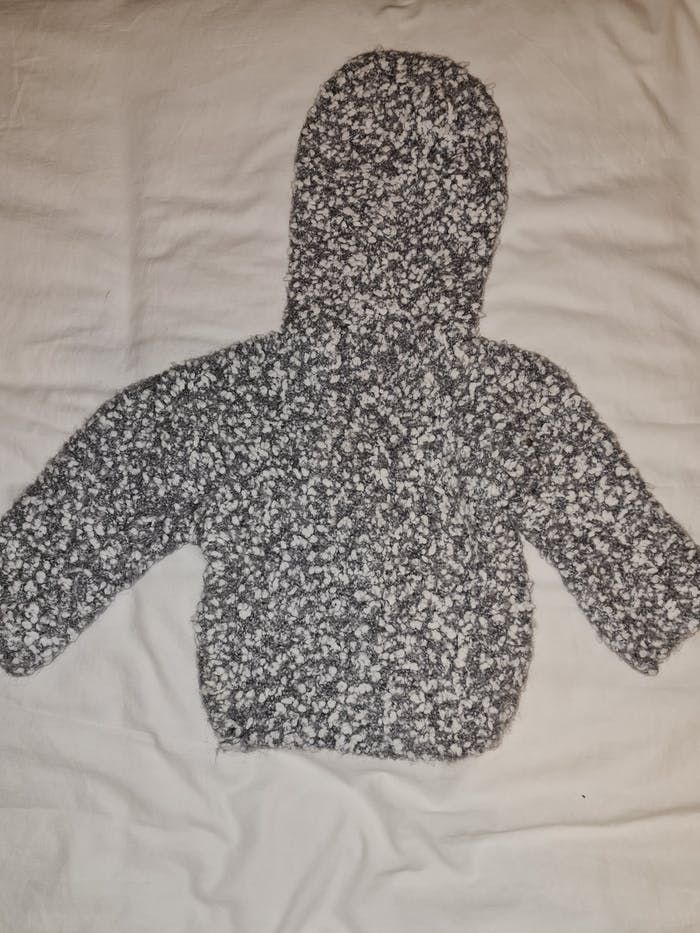 Pull capuche fait main