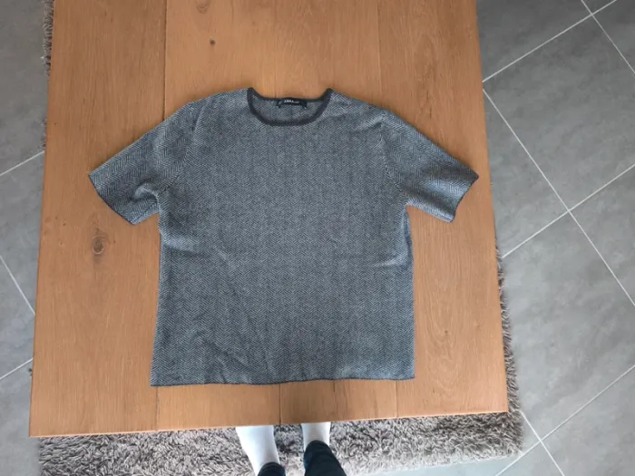 T-shirt Zara matière effet pull