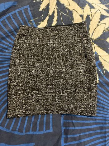 Jupe moulante noire et grise