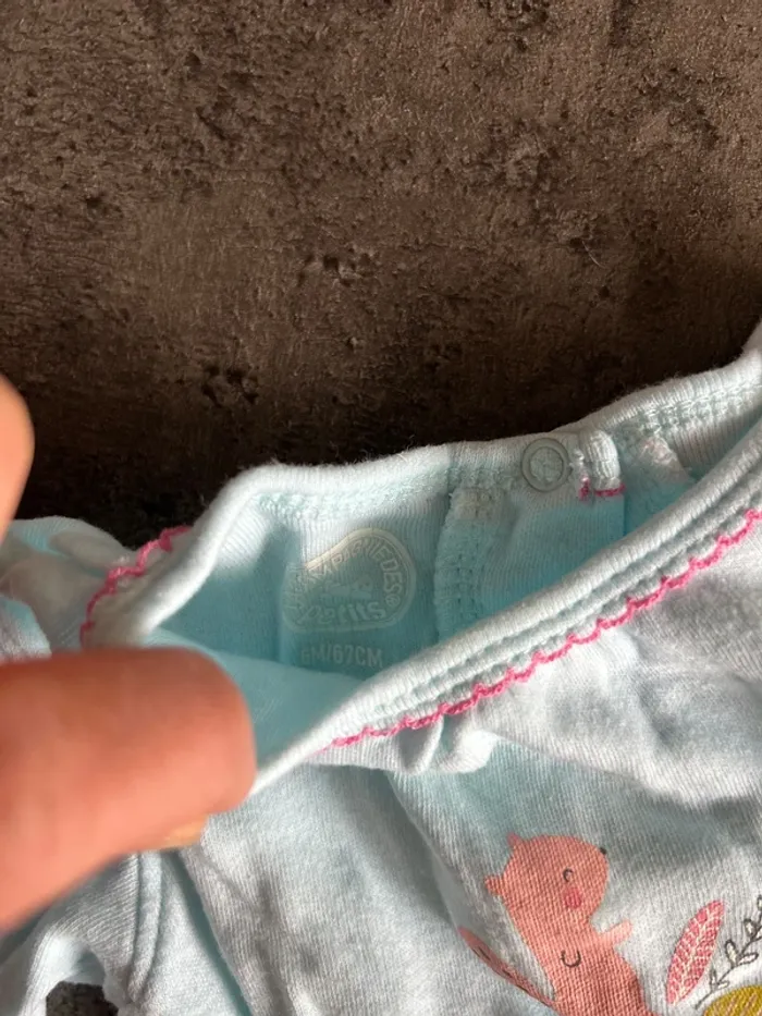 Body manches longues,bébé fille, la compagnie des petits, 6 mois - photo numéro 2