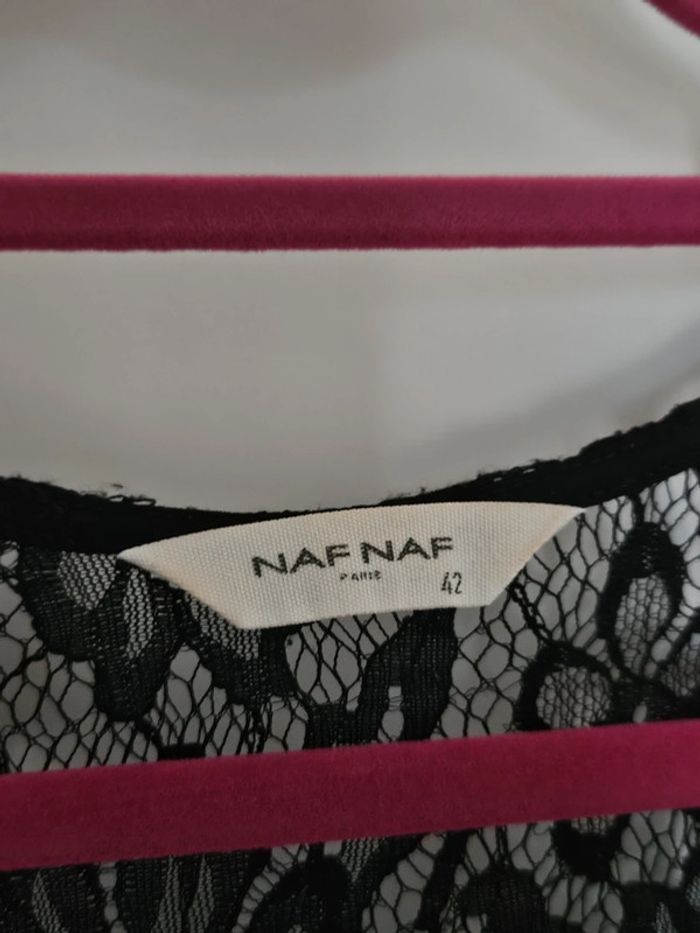 Blouse ample plissée et dentelle Nafnaf 42 - photo numéro 3