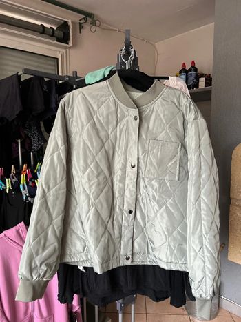 Blouson matelassé kaki