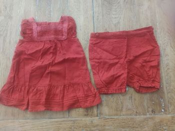 Ensemble rouge 3 mois