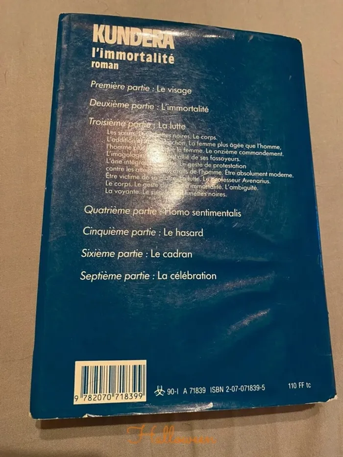 Livre l'immortalité - photo numéro 2