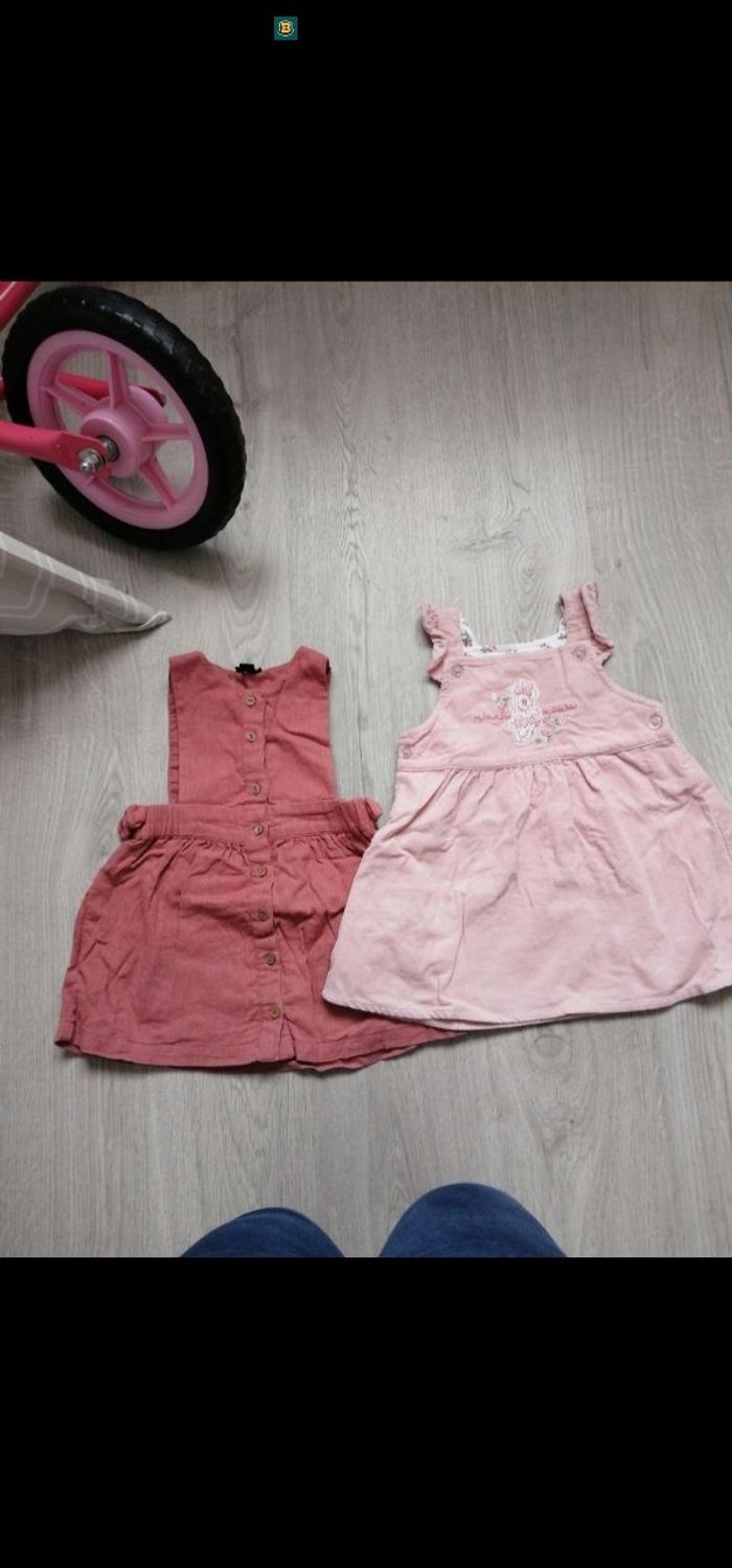 2 robes filles 12 mois