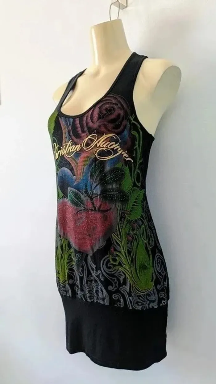 Robe tunique d'été - Ed Hardy by Christian Audigier - taille M - photo numéro 4