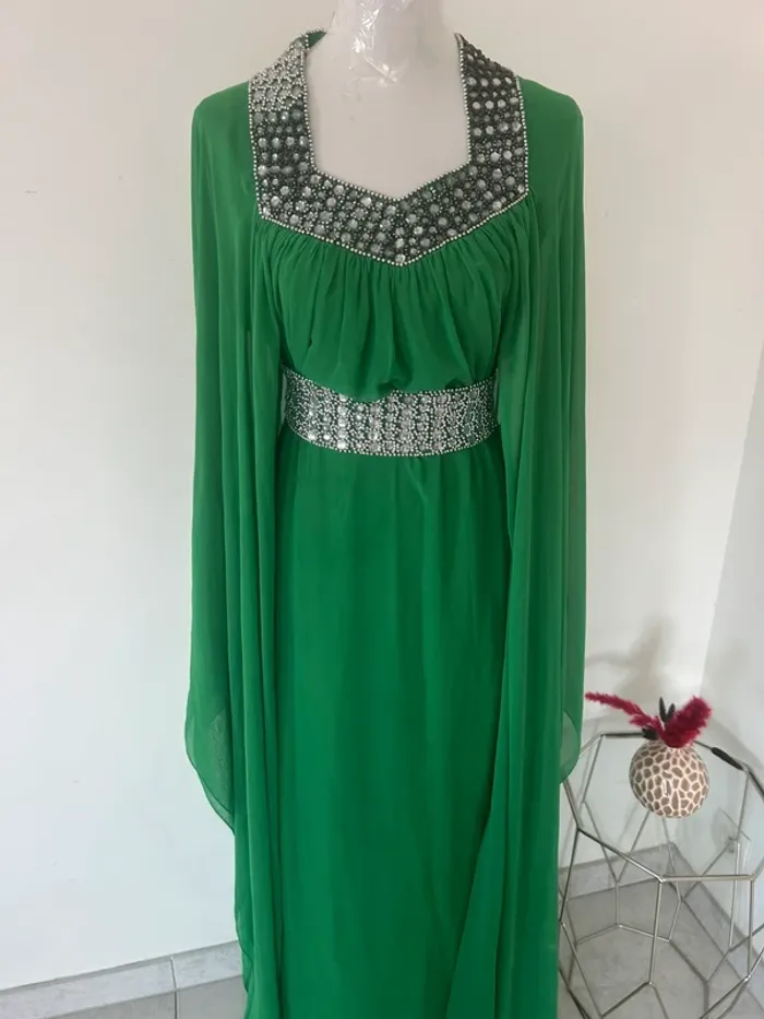 Robe cérémonie verte femme - photo numéro 6
