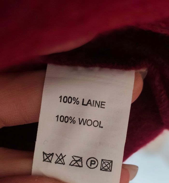 Gilet/veste Burton 100% laine taille XL rouge - photo numéro 6