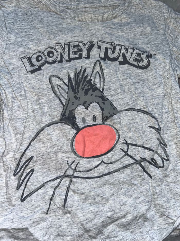 T-shirt gris Grosminet - 36 mois - Looney Tunes - photo numéro 2
