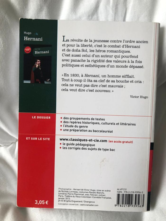 Victor Hugo Hernani classiques hatier - photo numéro 2