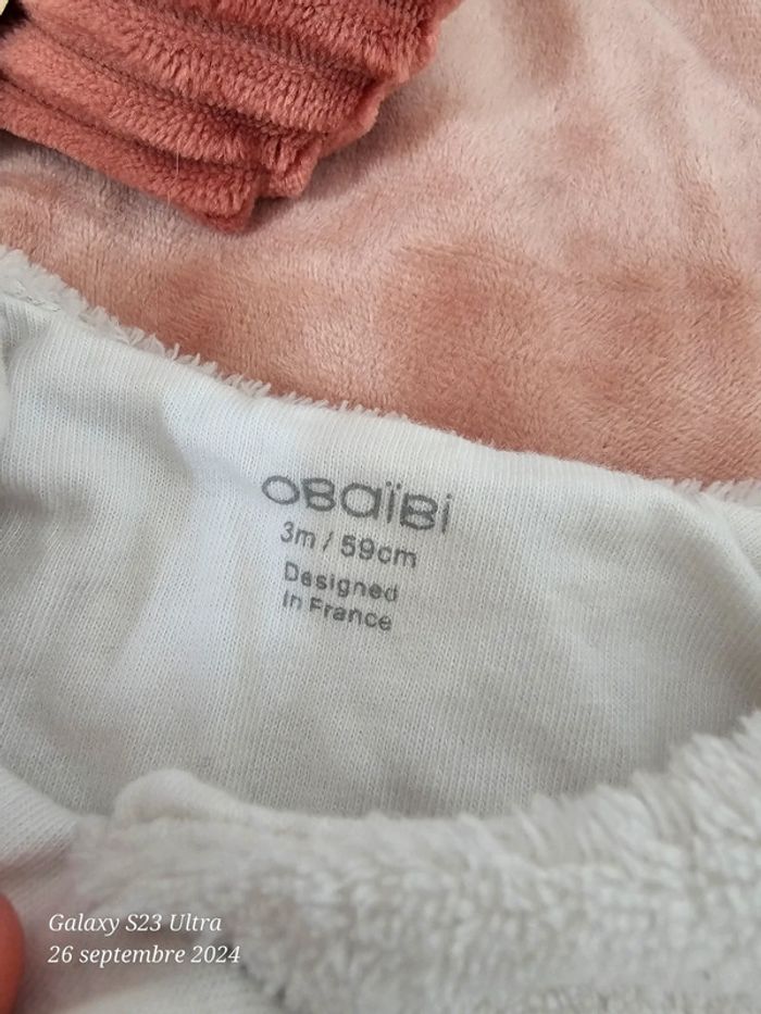 Gilet veste bien chaud tout doux 3 mois obaïbi - photo numéro 4