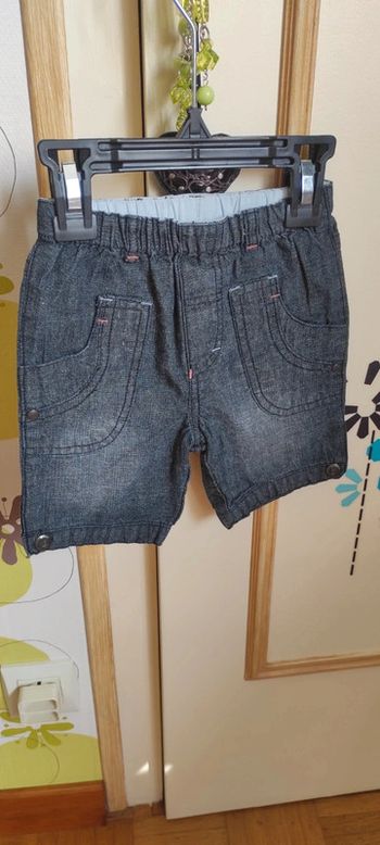 Short jeans taille élastique