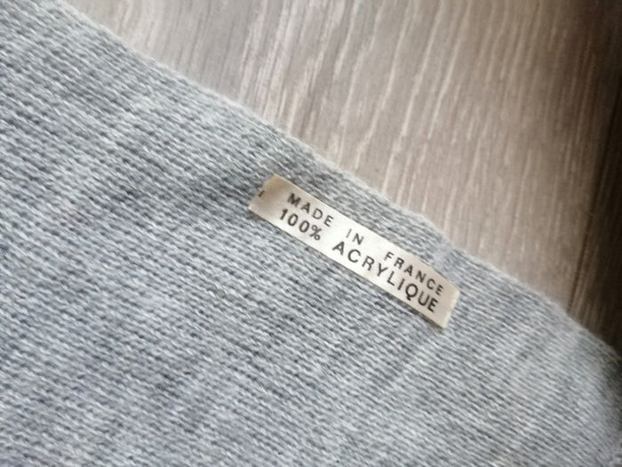 🌸Écharpe grise chinée mixte Fabrication Française 🌸 - photo numéro 2