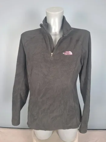 Polaire The North Face femme 1/4 zip – Édition Ruban Rose – Taille M - brodé (609)