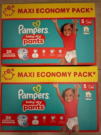 Couches Pampers Taille 5 Neuf
