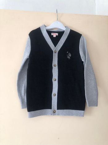 Gilet DPAM 6 ans noir et gris
