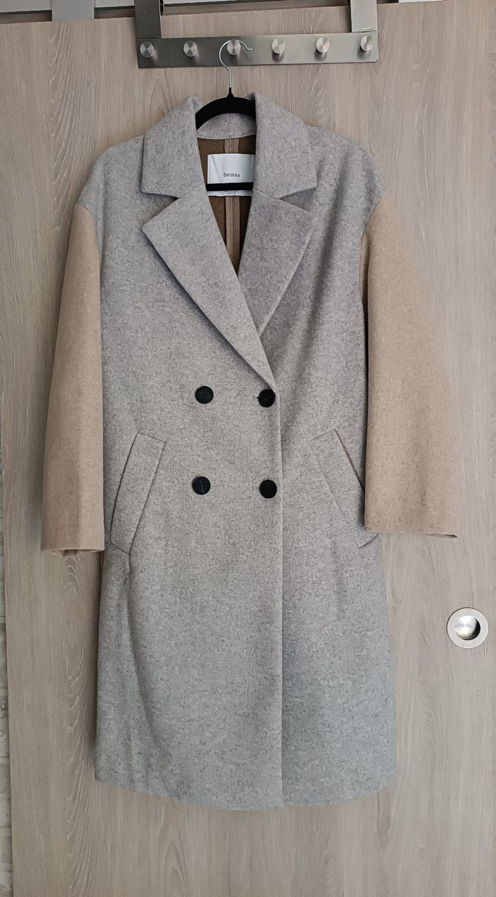 Manteau beige et marron taille 36 - photo numéro 4