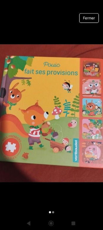 Livre puzzle "Pouic fait ses provisions"