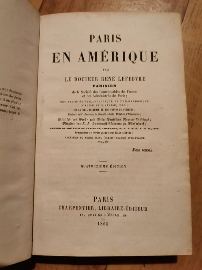 Paris en Amérique, par le docteur René Lefebvre, - photo numéro 3