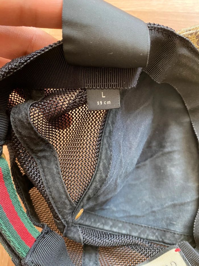 Casquette authentique en toile beige Gucci - photo numéro 6