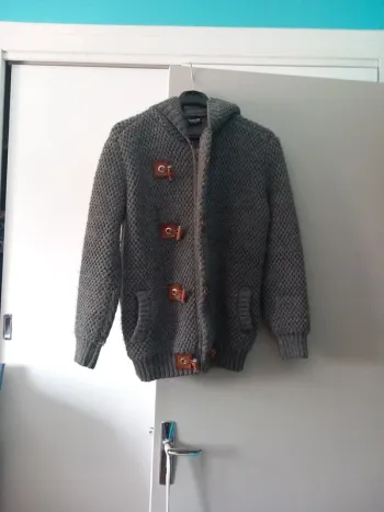 Gilet gris fille taille xl