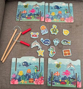 Jeu de pêche à la ligne en bois Lidl