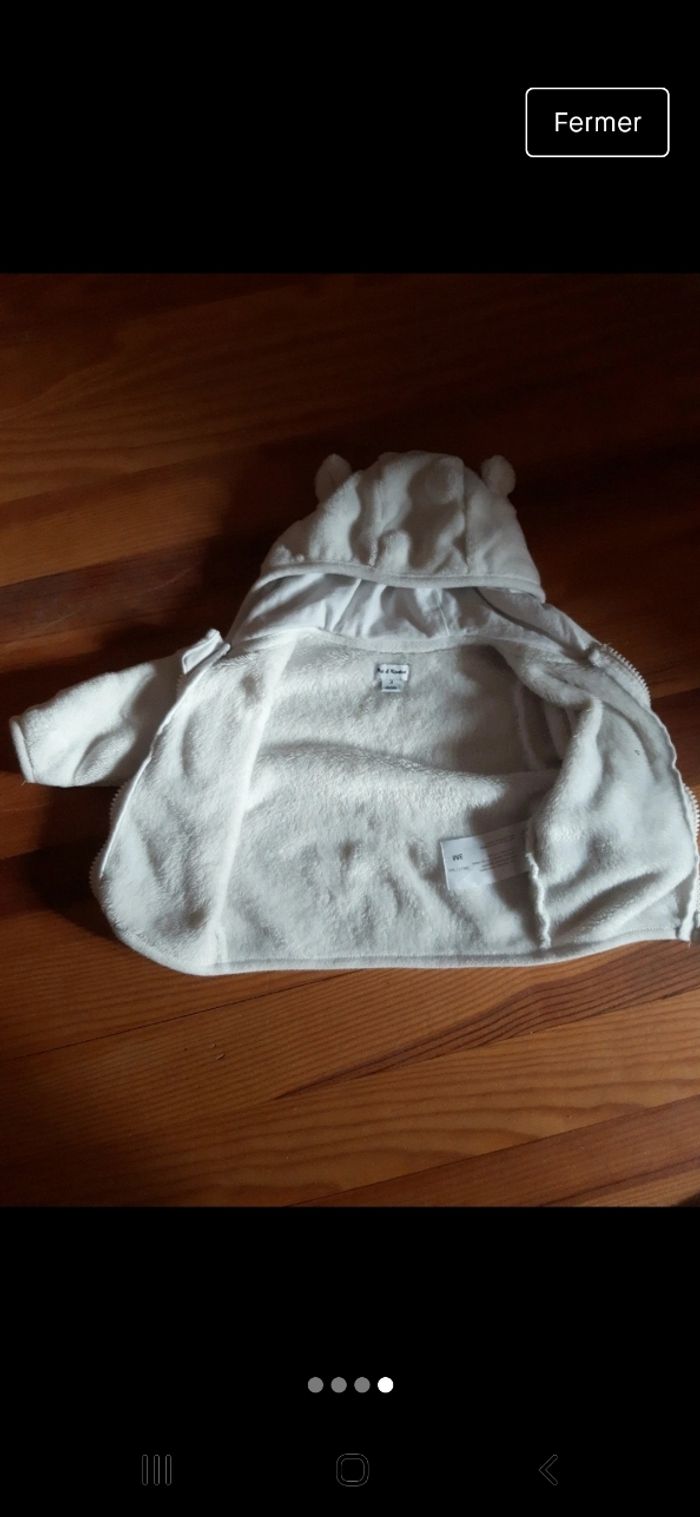 Veste polaire oreilles d'ours - photo numéro 2