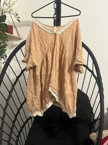 T-shirt taille unique beige