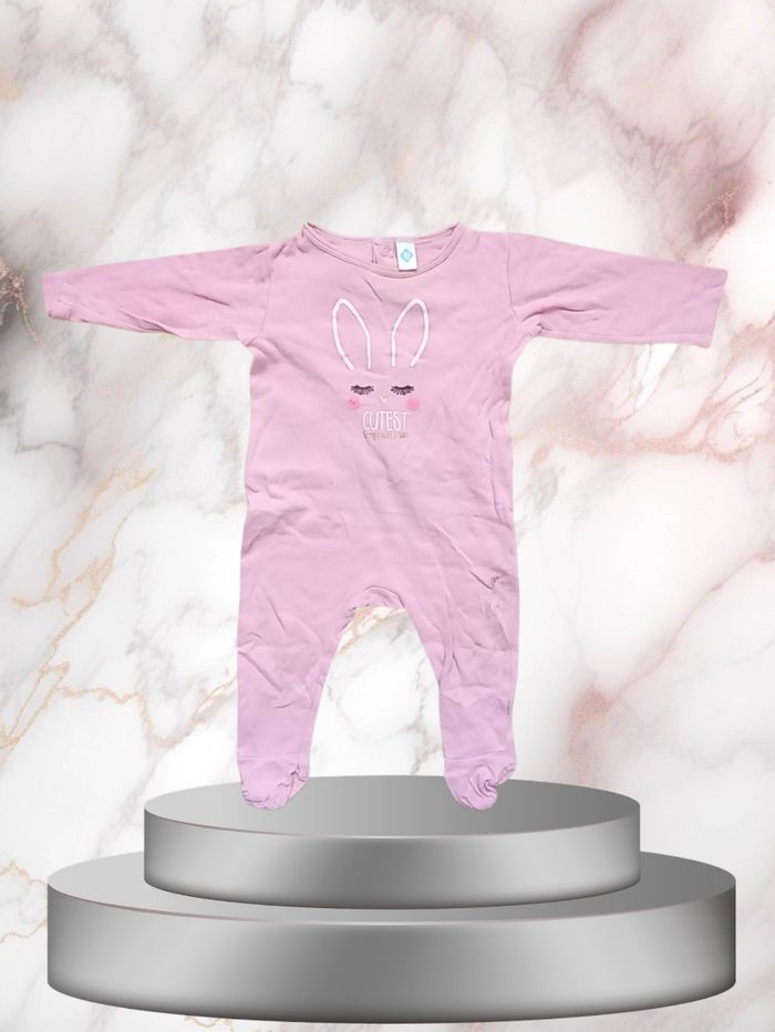 🐰 Pyjama Lapin Rose bébé fille taille 12 mois  🌙