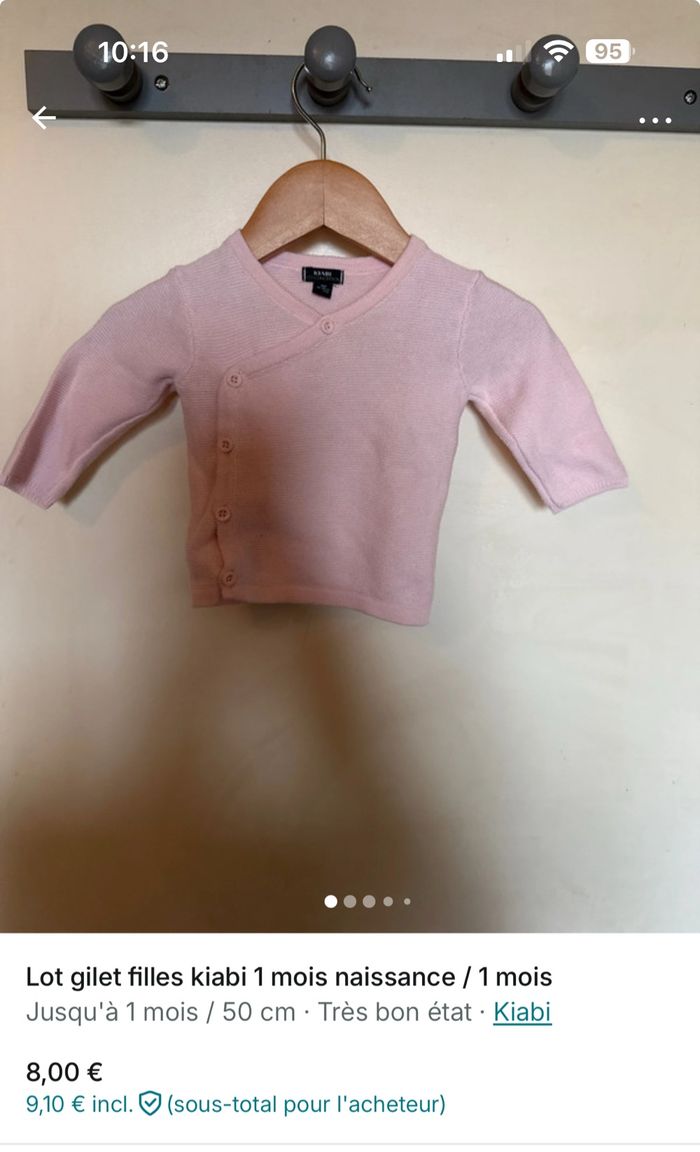 Lot cardigan bébé fille kiabi - photo numéro 4