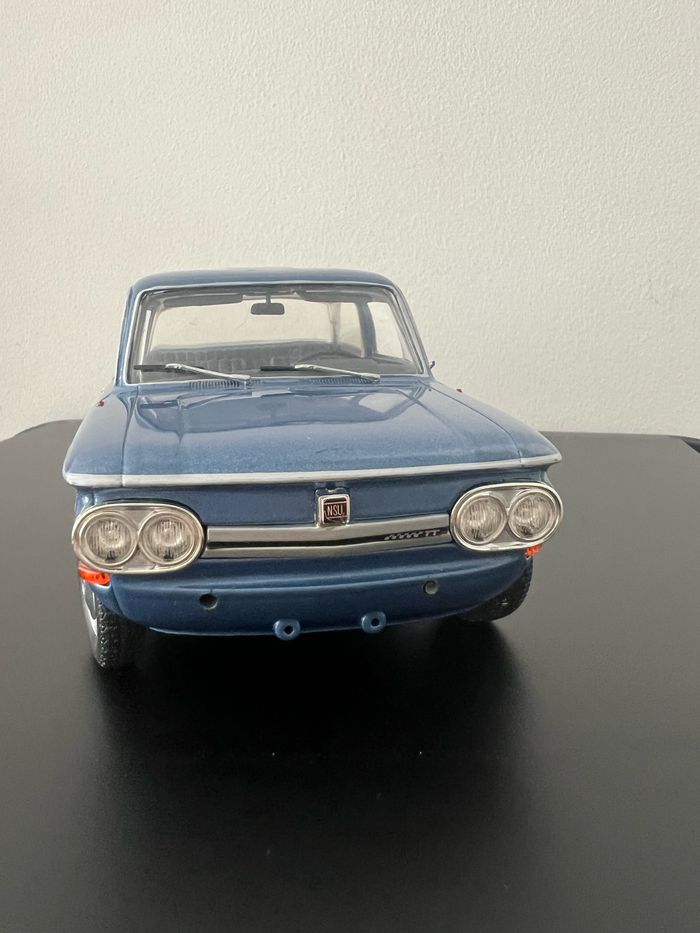 Voiture miniature Revell 1:18 – NSU TT bleue – Capot et portières ouvrants – Modèle de collection - photo numéro 2
