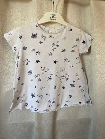 T-shirt tunique imprimé étoiles 5 ans Zara girls