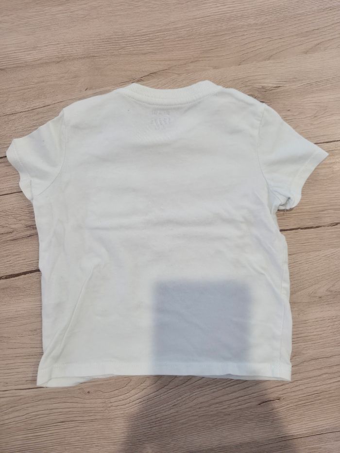 Tee-shirt blanc manches courtes, Kiabi, 18 mois - photo numéro 2