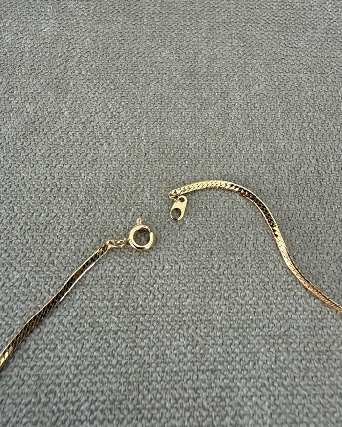 Parure collier et boucles d'oreilles doré avec pierres vintage - photo numéro 10