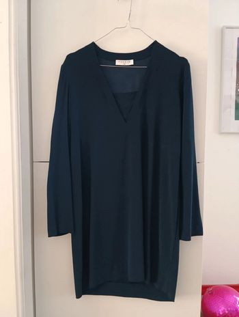 Robe Sandro Viscose bleu marine taille 2/38