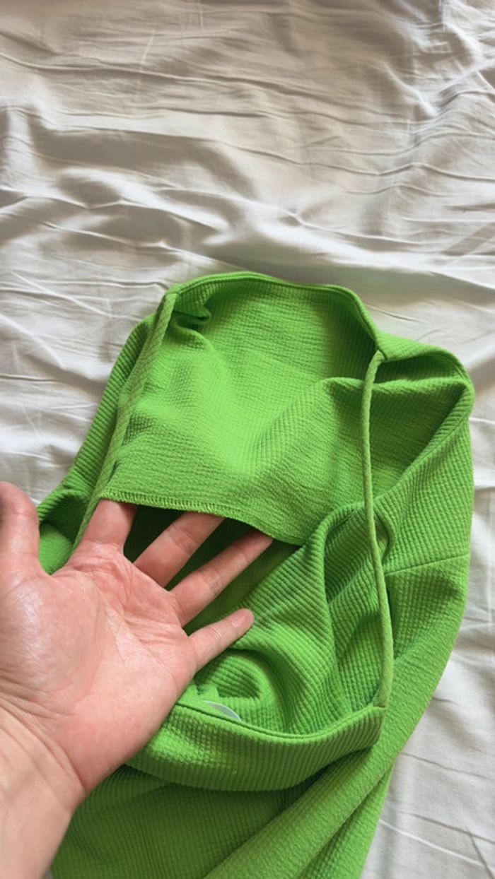 Robe moulante verte S - photo numéro 6