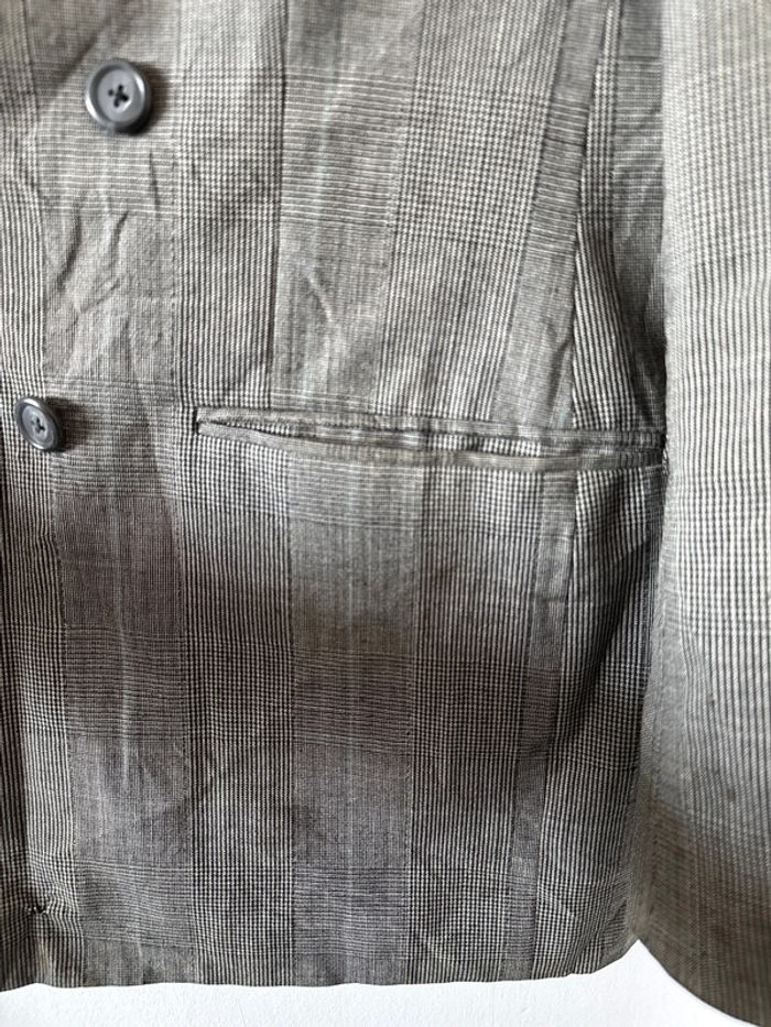 Veste blazer croisée Burberrys’ à carreaux – Taille L – Vintage - photo numéro 5