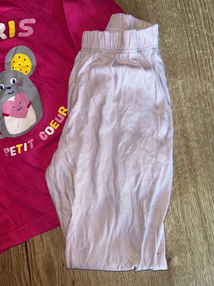 Pyjama fille - Souris mon petit cœur - Tissaia Basics - photo numéro 3