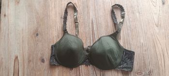 Soutien-gorge kaki et marron